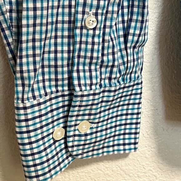 Aeropostale Classic Fit Blue Checker Shirt Mens Size L - Picture 6 of 14